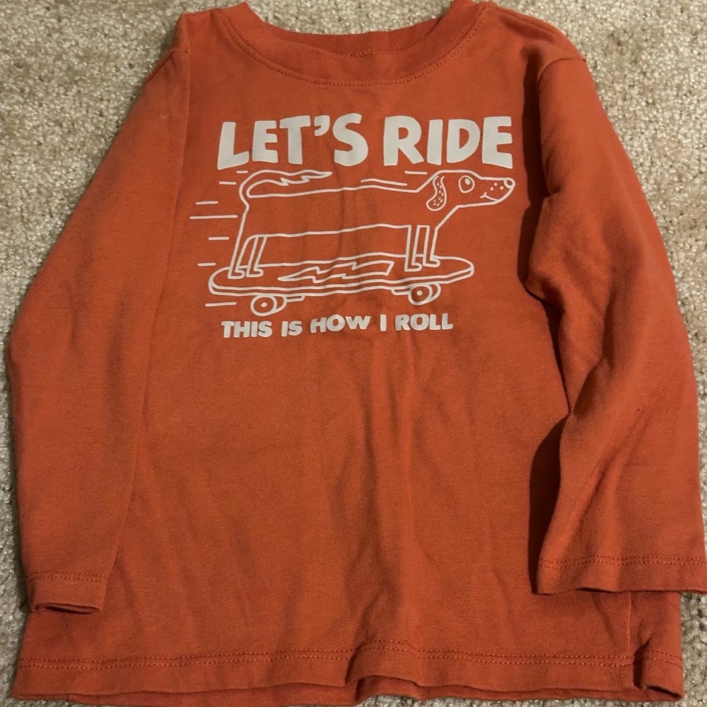 Garanimals Orange Long Sleeve Kids Tee